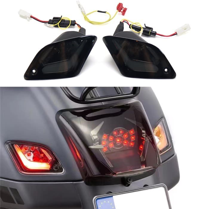 New LED Rear and Front Turn Signal Light Motorcycle Accessories For Vespa GTS300 GTS 300 GTS250 GTS