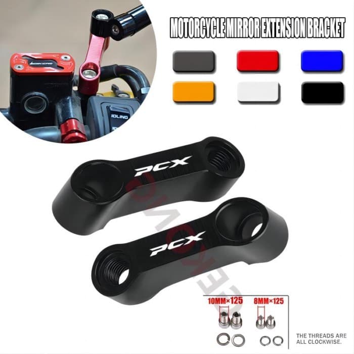 For HONDA PCX125 PCX 125 PCX150 PCX 150 PCX160 PCX 160 Motorcycle Rearview Mirrors Extension Riser 