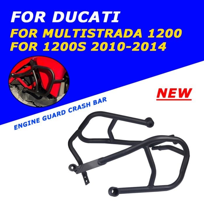 Motorcycle Engine Guard Bumper Crash Bars Stunt Cage Frame Protector For DUCATI Multistrada 1200 S 