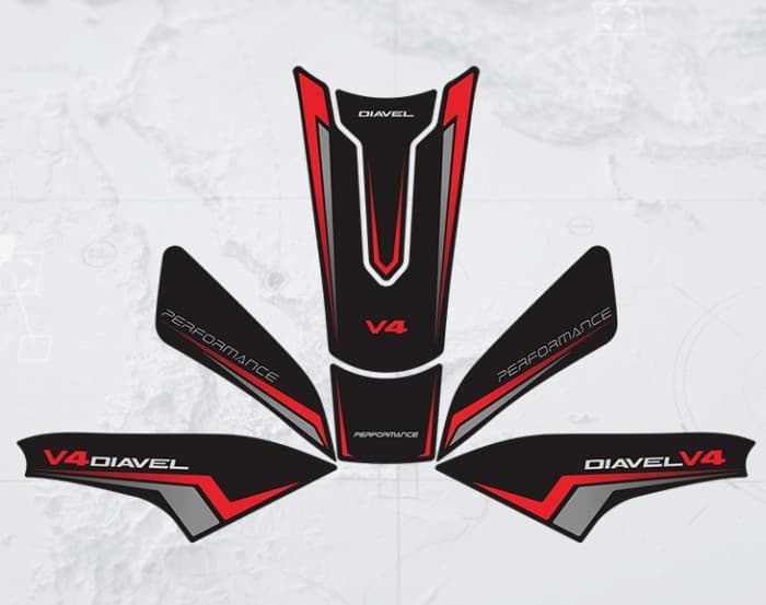 FOR DUCATI DIAVEL V4 2023 Diavel Motorcycle Tank Pad Protector Leather Frosting Sticker Decals Acce