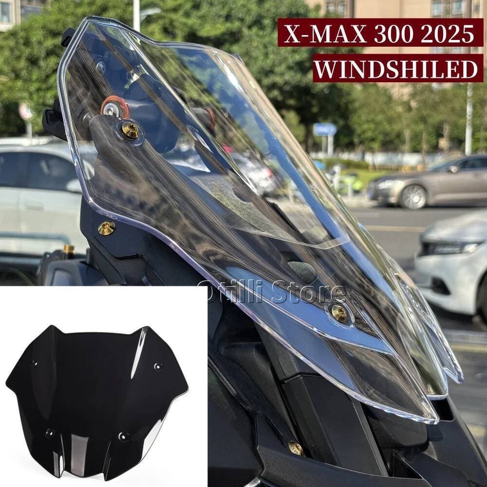 XMAX300 กระจกรถจักรยานยนต์สําหรับ YAMAHA XMAX 300 XMAX-300 X-MAX 300 2025 2026 Wind Deflectors Shield หน้าจอสปอยเลอร์