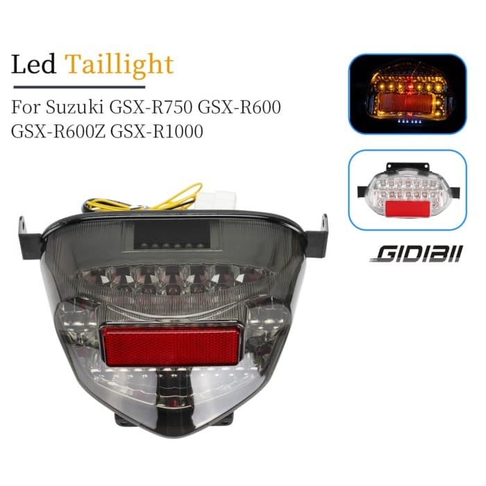 1 PC Motorcycle Taillight LED Tail Light For Suzuki GSX-R750 GSX-R600 GSX-R600Z GSX-R1000 Rear Brak