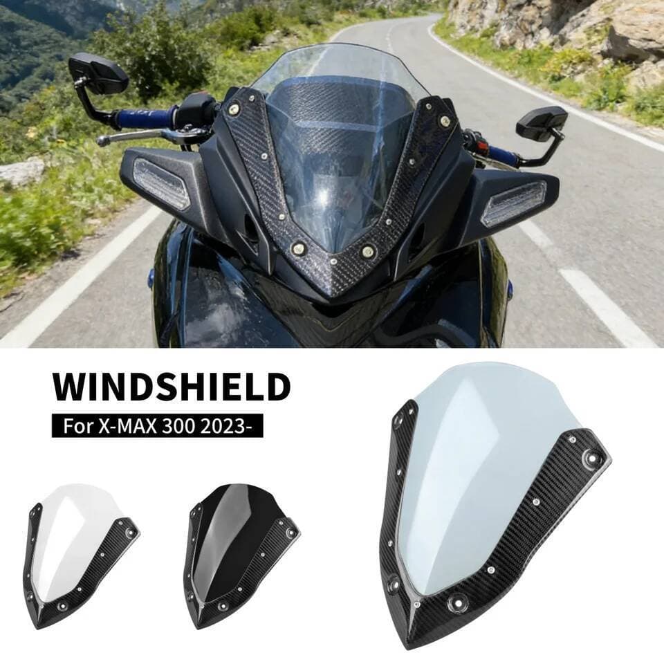 2023 2024 รถจักรยานยนต์กีฬากระจกกระจก Fairing หน้าจอ Wind Deflector สําหรับ YAMAHA X-MAX300 XMAX300 X-MAX 300 XMAX 300