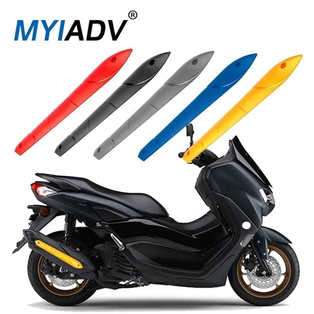รถจักรยานยนต์ท่อไอเสียท่อตัดขอบตกแต่งสําหรับ Yamaha NMAX125 NMAX155 NMAX160 NMAX N-MAX TURBO/NEO NVX155 Aerox155