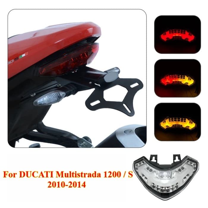 1PCS for DUCATI Multistrada 1200 / S 2010-2014 Motorcycle Accessory LED Integrated Taillight Tail T