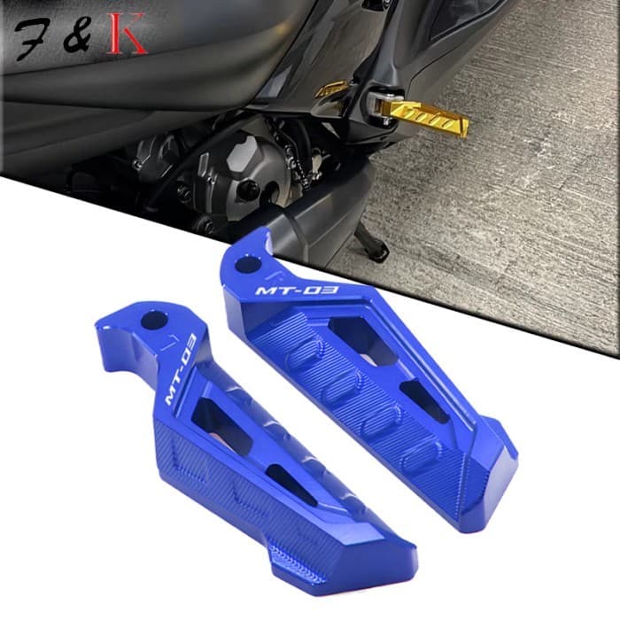 CNC Aluminum Rear Passenger Foot Peg Footrests Motorcycle Accessories For YAMAHA MT-03 MT 03 MT03 2