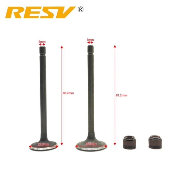 RESV for Suzuki AN125 Burgman 125 VS125 12911-20E-00000 12912-20E-00000 Valve Intake Exhaust Stem V