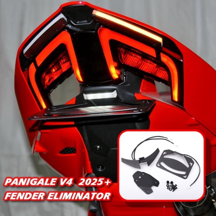 Panigale V4 Tail Tidy For DUCATI Panigale/Streetfighter V4/S V2 2025 Fender Eliminator  Plug and Pl