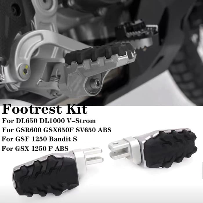 Motorcycle Footrests Foot Rest Pegs For Suzuki DL650 V-Strom 2003-2010 DL1000 V-STROM GSX650F GSR60