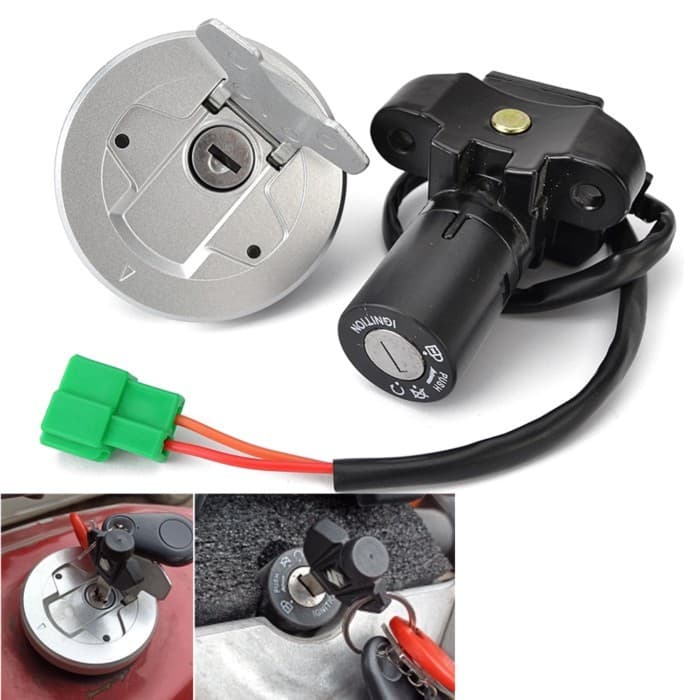 GSX 150 Fuel Tank Cap Seat Ignition Switch Key Set For Suzuki GSX150 GSX150F GIXXER 155 GSX 150F 37