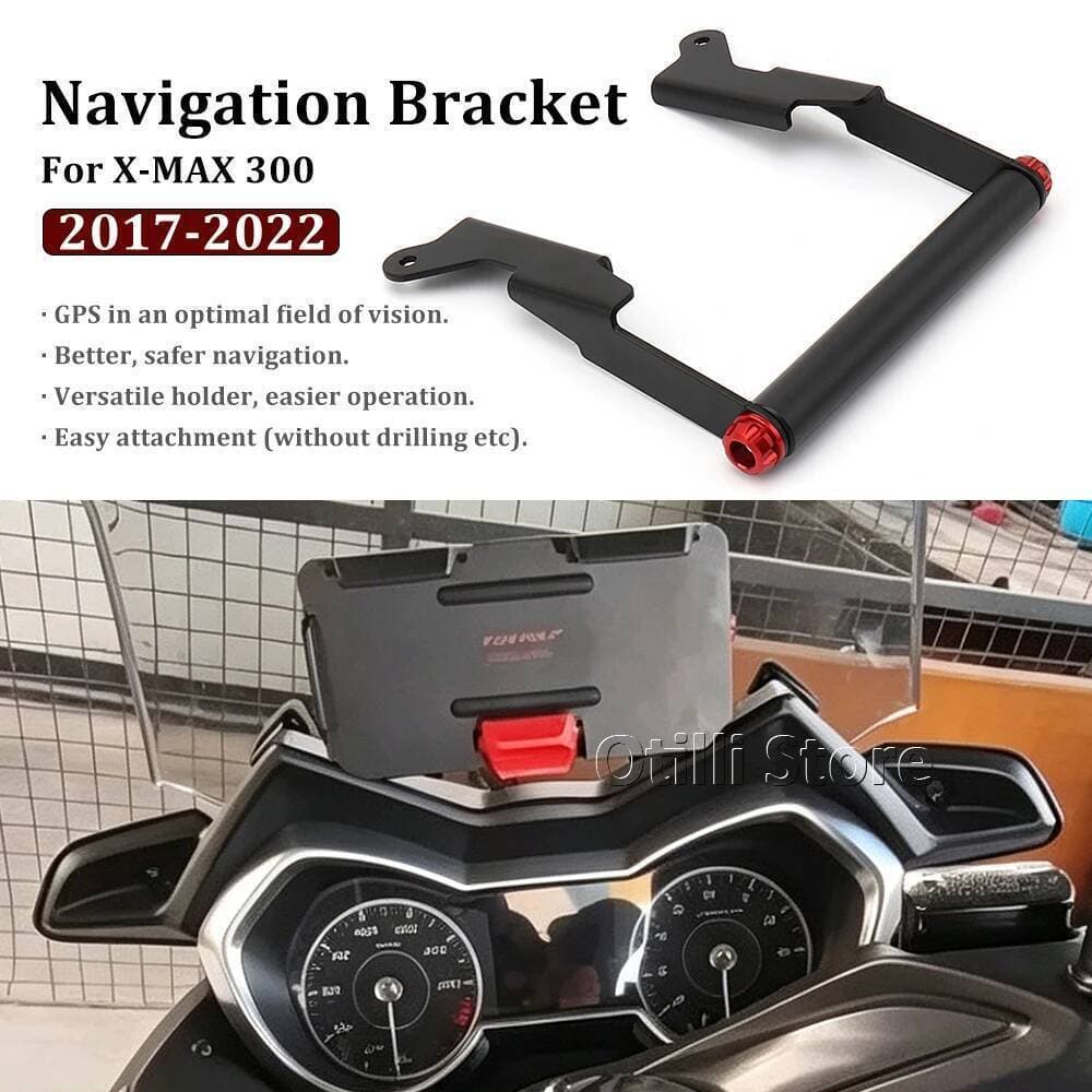 รถจักรยานยนต์สําหรับYamaha YAMAHA XMAX300 X-MAX 300 X-MAX300 2017-2022 GPSนําทางแผ่นยึดขาตั้งมือถือรองรับที่วางโทรศัพท์