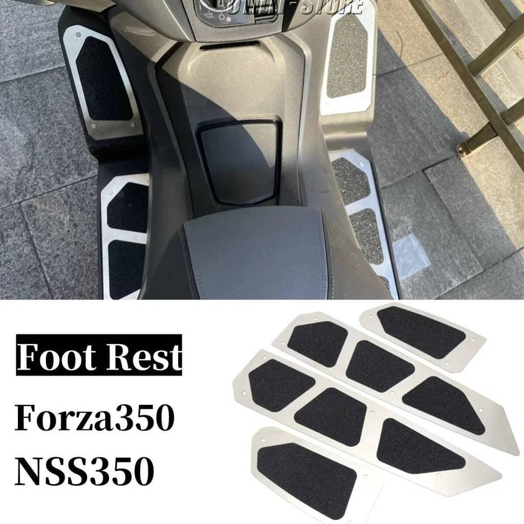 สําหรับ Honda Forza 350 NSS 350 NSS350 Forza350 Anti Slip Footrest Footboard Step Footpad แผ่นเท้าเหยียบรถจักรยานยนต์อุปกรณ์เสริม