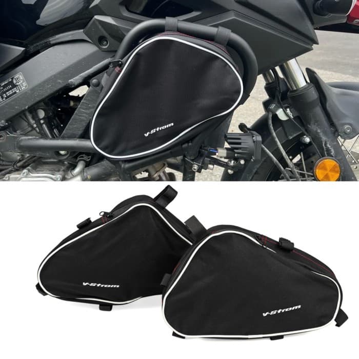 1 Pair Frame Crash Bars Waterproof Bag For Suzuki V-Strom DL650 DL1000 V strom 650 1000 Motorcycle 