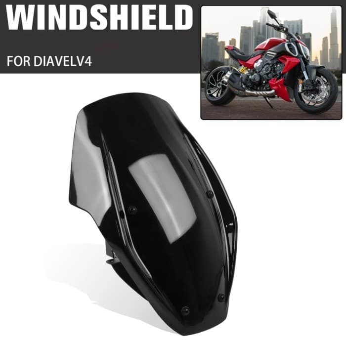 Windshield Cover Windscreen Mounting Bracket Kits For Ducati Diavel V4 2023 2024 Motorcycle Wind Sc