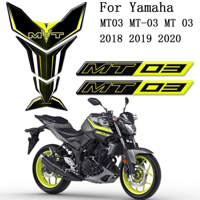 Motorcycle Stickers For Yamaha MT03 MT-03 MT 03 Tank Pad Paint Protector Fairing Accessories Decals