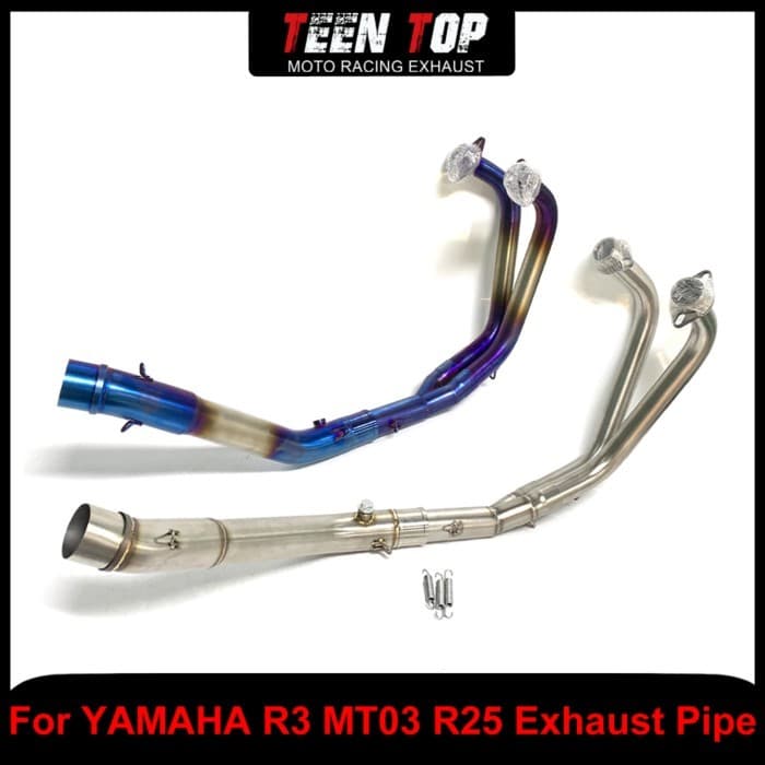 For Yamaha R3 R25 MT03 Exhaust Front Link Pipe 51mm Stainless Steel R3 Exhaust Elbow 51MM Motorcycl