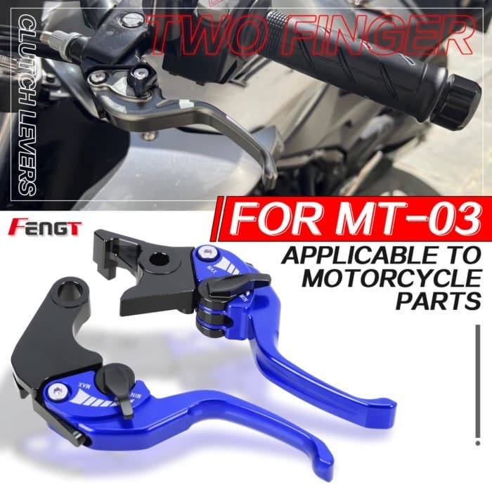 MT03 Short Brake Clutch Lever Adjuster Hand Control Lever Guard For YAMAHA MT-03 2016-2024 MT 03 Ha