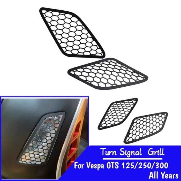 GTS125 GTS250 GTS300 Turn Signal Taillight Grill Cover For Vespa GTS 125 250 300 Motorcycle Front R