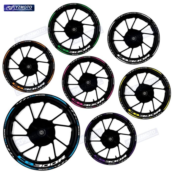 For Honda CB300R CB 300 R Motorcycle 17 Inch Front And Rear Decal Wheel Hub Reflective Racing Stick