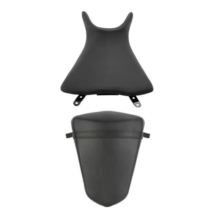 Black Front Driver & Rear Passenger Pillion Seat Fit For Yamaha YZF R3 YZF-R3 2015-2023