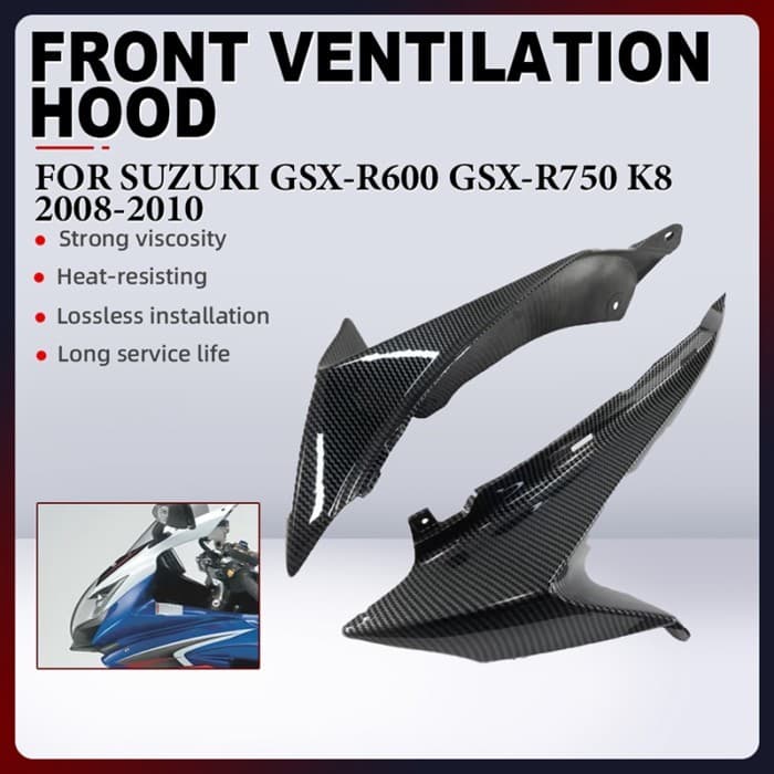 Motorcycle Front Ventilation Pipe Cover Fairing For Suzuki GSX-R600 GSXR600 GSX R750 GSX-R750 GSX R