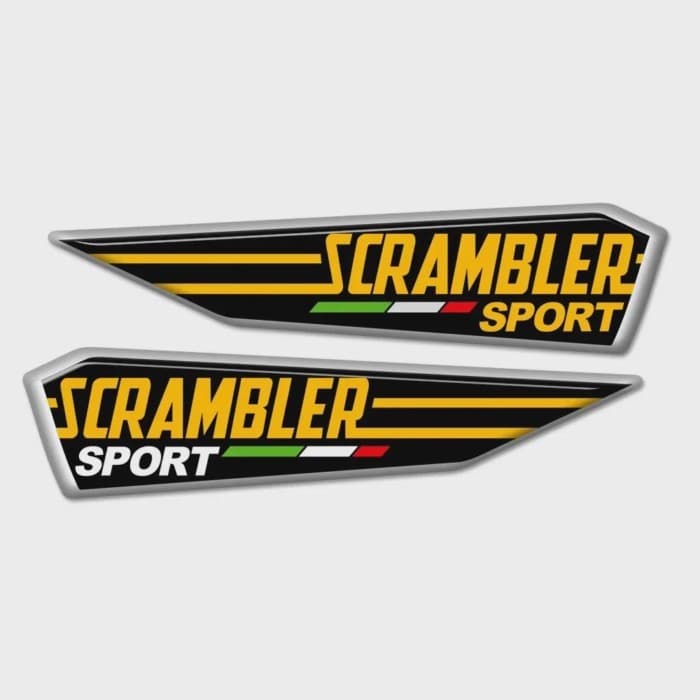 Scrambler For DUCATI Scrambler Motorcycle Accessories 3D Tank Pad Stickers Adhesive Decals Decals P