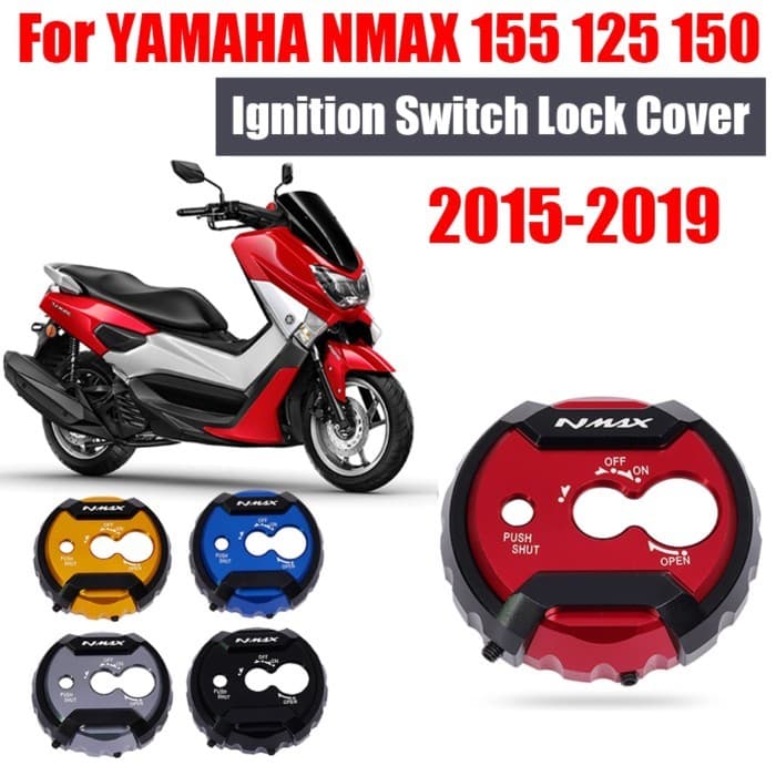 Motorcycle Seat Lock Cover Cap For YAMAHA NMAX 155 125 150 N-MAX 155 NMAX155 NMAX125 N-MAX155 2015-