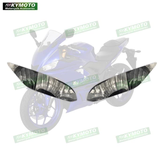 Suitable for Yamaha R3-19 R3 19 motorcycle decorative decals track version headlight sticker headli