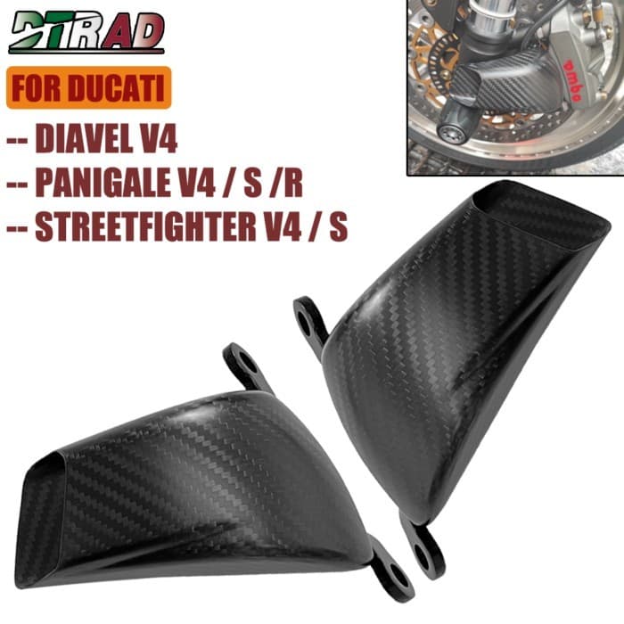 For DUCATI PANIGALE V4 S R Streetfighter V4 V4S Diavel V4 Carbon Fiber Brake Caliper Radiator Cover