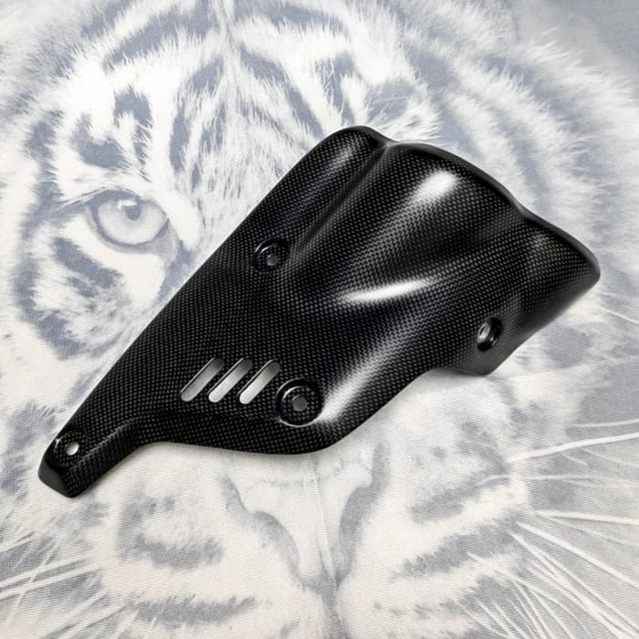 New For Ducati Diavel V4 2023 2024 Real Carbon Fiber Right Exhaust Cover Heat Insulation Exhaust Ho