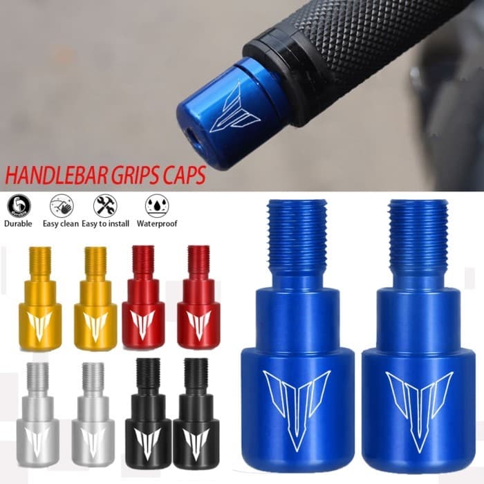 2022 2023 Motorcycle Handlebar Grips End Handle Bar Cap End Plug For YAMAHA MT-07 MT-09 MT-10 MT-12