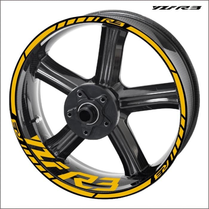 For Yamaha R3 Wheel Sticker Rim Stickers Decals Yzf r3 Logo Set