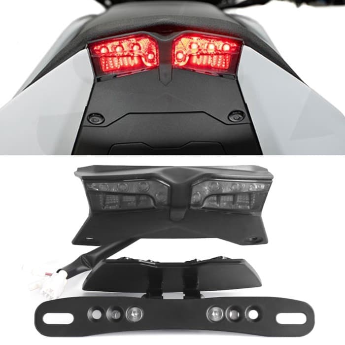 GSX8S GSX8R License Plate Holder For SUZUKI GSX-8S GSX-8R GSX 8R 8S Fender Tail Bracket LED Flasher