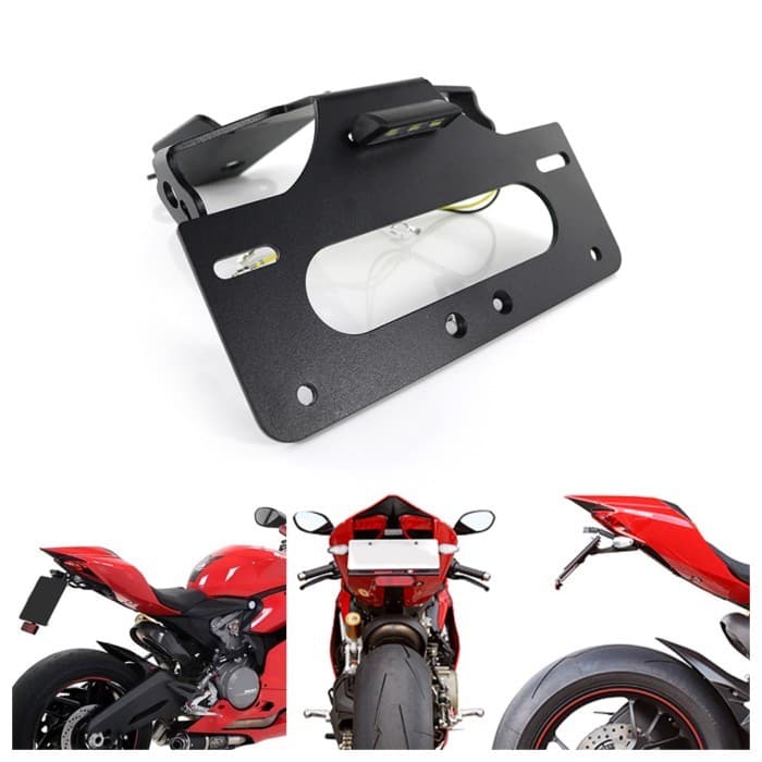 Fit For Ducati 899 959 1199 Panigale 1299 Panigale 2015-2022 License Plate Holder Bracket Rear Tail