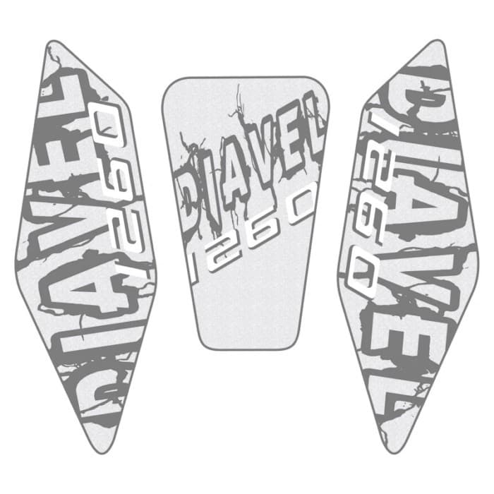 Fits For Ducati Diavel 1260 2020 2021 2022 Motorcycle Tank Clear Pad Knee Grip Decals Transparent L