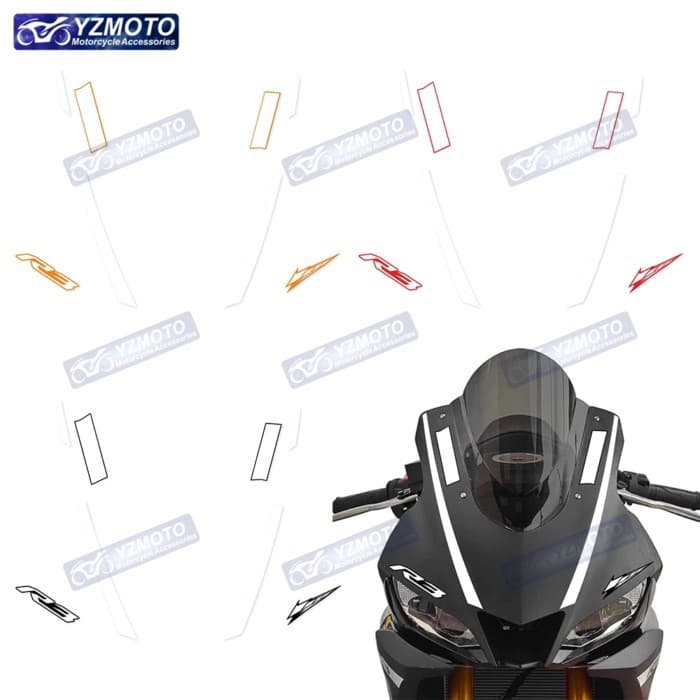 For YAMAHA YZF-R3 YZF R3 2019 2020 2021 2022 Motorcycle Sticker Fuel Tank Engine Logo Fairing Winds