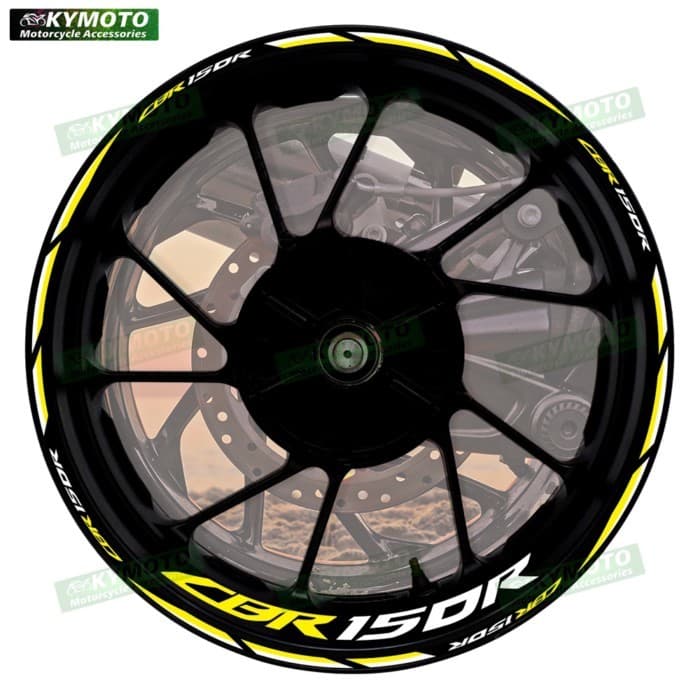 For Honda CBR150R CBR 150R reflective motorcycle wheel 17 inch sticker racing fairing wheel decal r