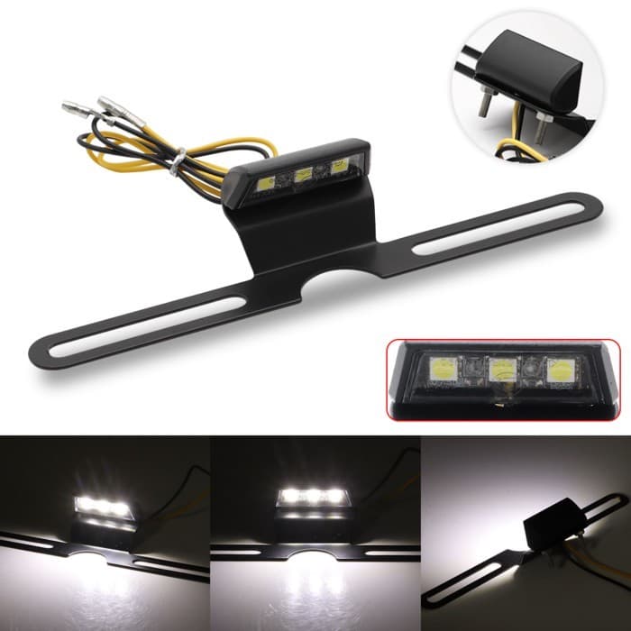 License Plate Lamp For KAWASAKI Z125 Z250 For YAMAHA FZ8 FZ1 For DUCATI X Diavel Motorcycle Accesso