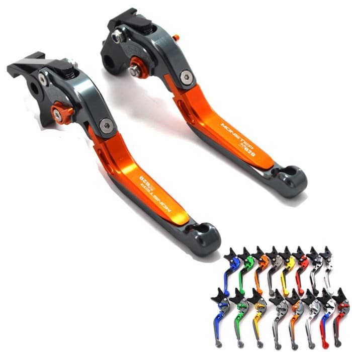 New CNC Adjustable red&Titanium Motorcycle Brake Clutch Levers For Ducati MONSTER M620 MONSTER 620 