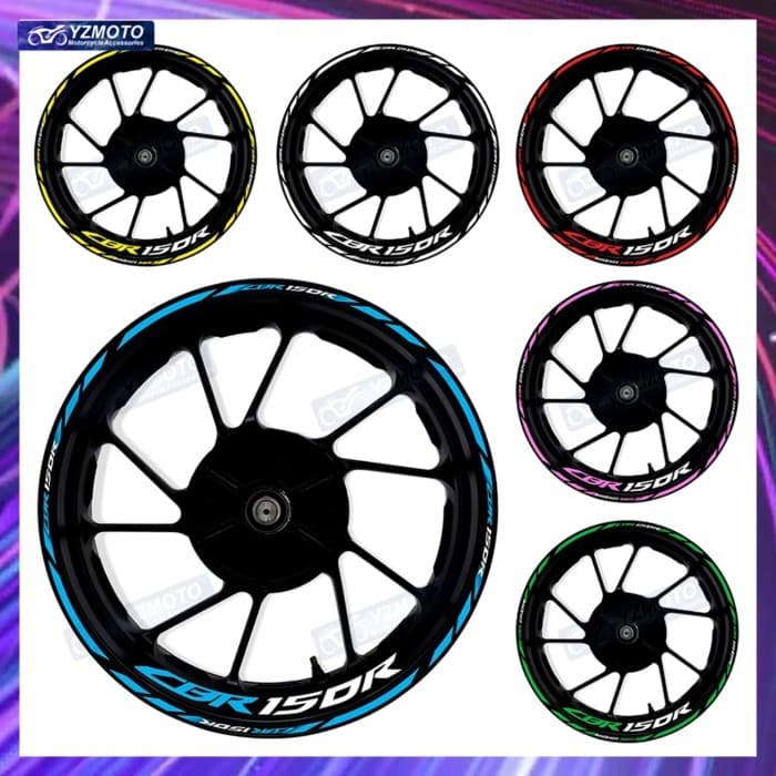For Honda CBR150R CBR 150R Motorcycle 17 Inch Front And Rear Wheel Hub Sticker Decorate Decal Water
