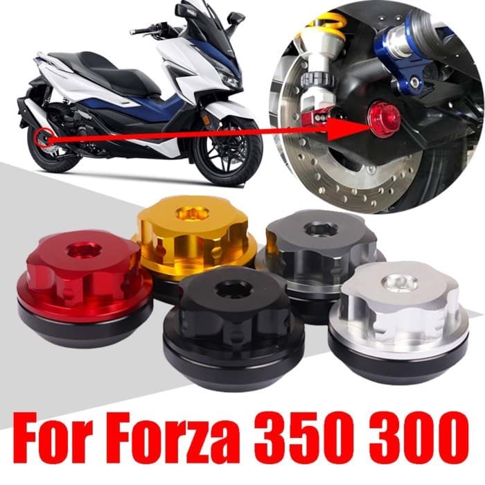 For Honda Forza 350 300 Forza350 Forza300 NSS 350 Accessories Rear Axle Fork Cap Nut Cover Wheel Ax