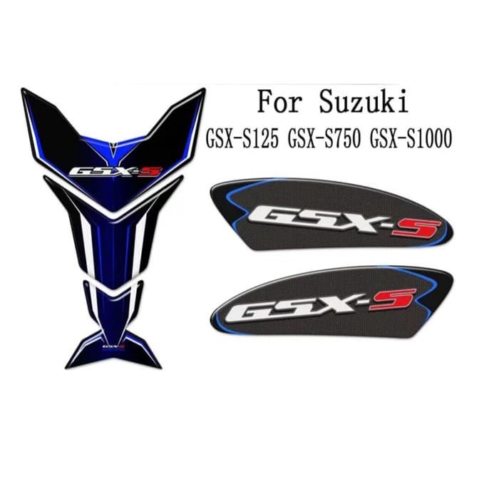 For Suzuki GSX-S125 GSX-S750 GSX-S1000 Tank Pad Protector Stickers Decal Fender GSXS GSX - S 750 10