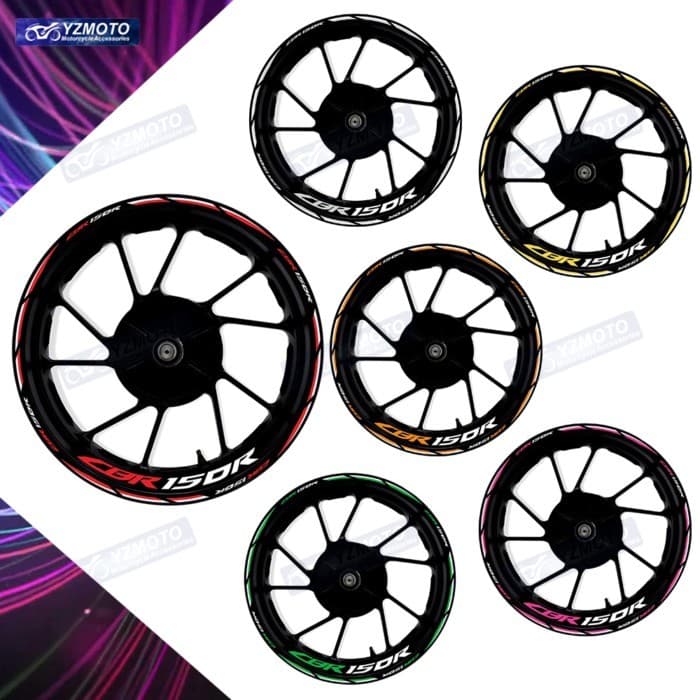 For Honda CBR150R CBR 150R Motorcycle Racing 17 Inch Front And Rear Wheel Hub Sticker Reflective Ri
