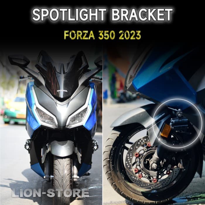 Spotlight bracket Mini hidden spotlight FOR HONDA NSS 350 FORZA 350 NSS350 FORZA350 2023 motorcycle
