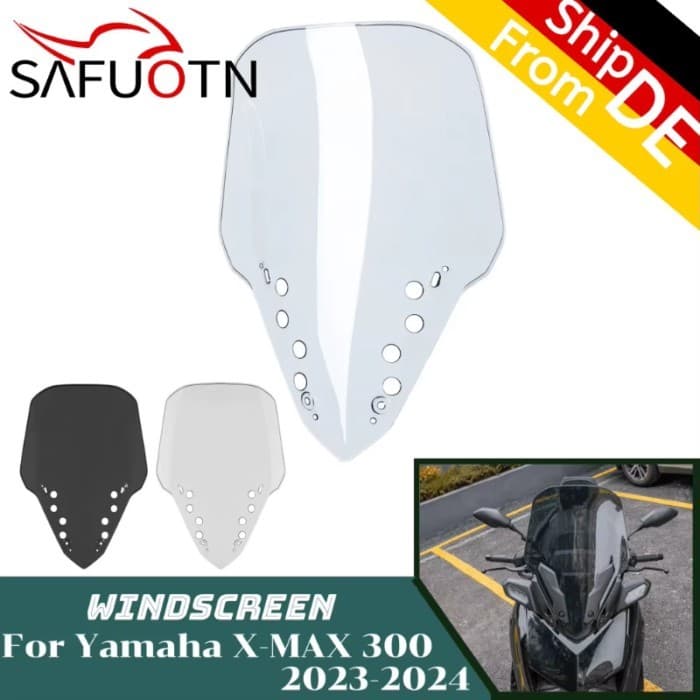 X-MAX300 XMAX300 Windshield Windscreen for Yamaha X-MAX XMAX 300 125 2023 2024 Motorcycle Wind Defl