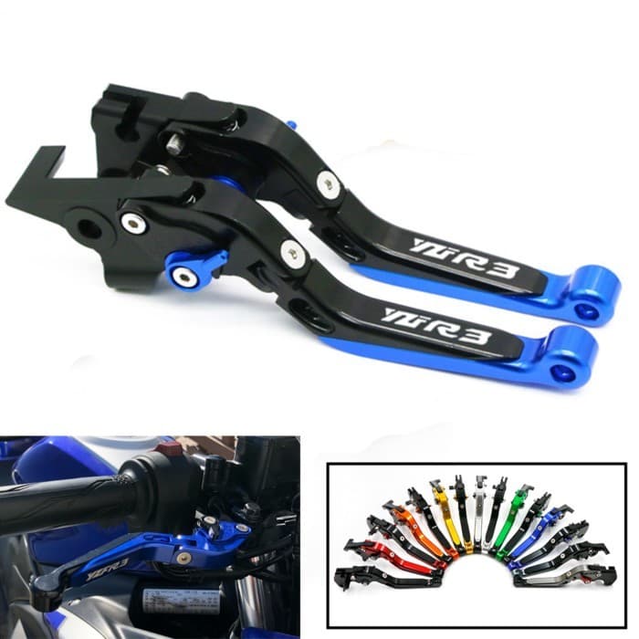 For YAMAHA YZFR3 YZF R3 YZF-R3 R3 2015-2023 Motorcycle Accessories Handlebar CNC Folding Extendable