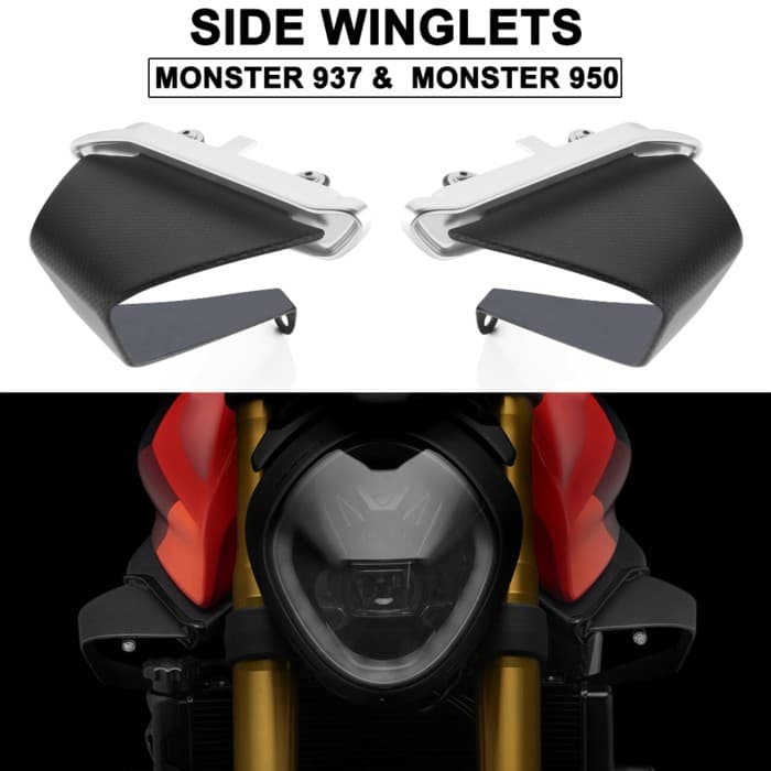 Kit For Ducati Monster 950 MONSTER 937 SP Plus Fairing Winglets Fin Trim Cover Motorcycle Wing Wind