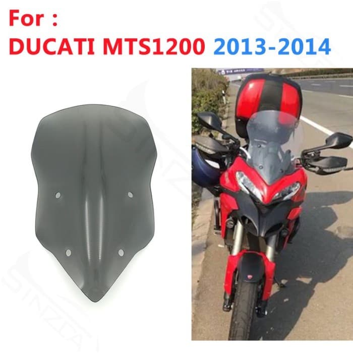 For DUCATI MULTISTRADA MTS1200 MTS1200S ENDURO 1200S 2013 2014 Motorcycle Sport Windshield Windscre