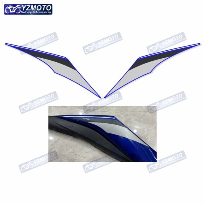 For YAMAHA YZF-R3 YZF R3 2015-2023 Tail Fairing Sticker Rear Seat Reflective Waterproof Decal Decor