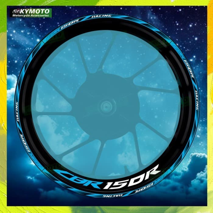 For Honda CBR150R CBR 150R reflective motorcycle wheel 17 inch sticker racing fairing wheel decal r
